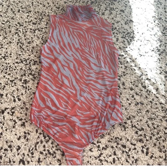 NWT intimately free people mesh animal print bodysuit - Picture 2 of 4